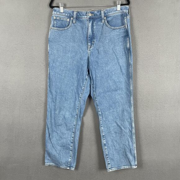 J. Crew Factory Denim - J Crew Classic Vintage Jeans Womens 30 Light Wash High Rise Straight Stretch